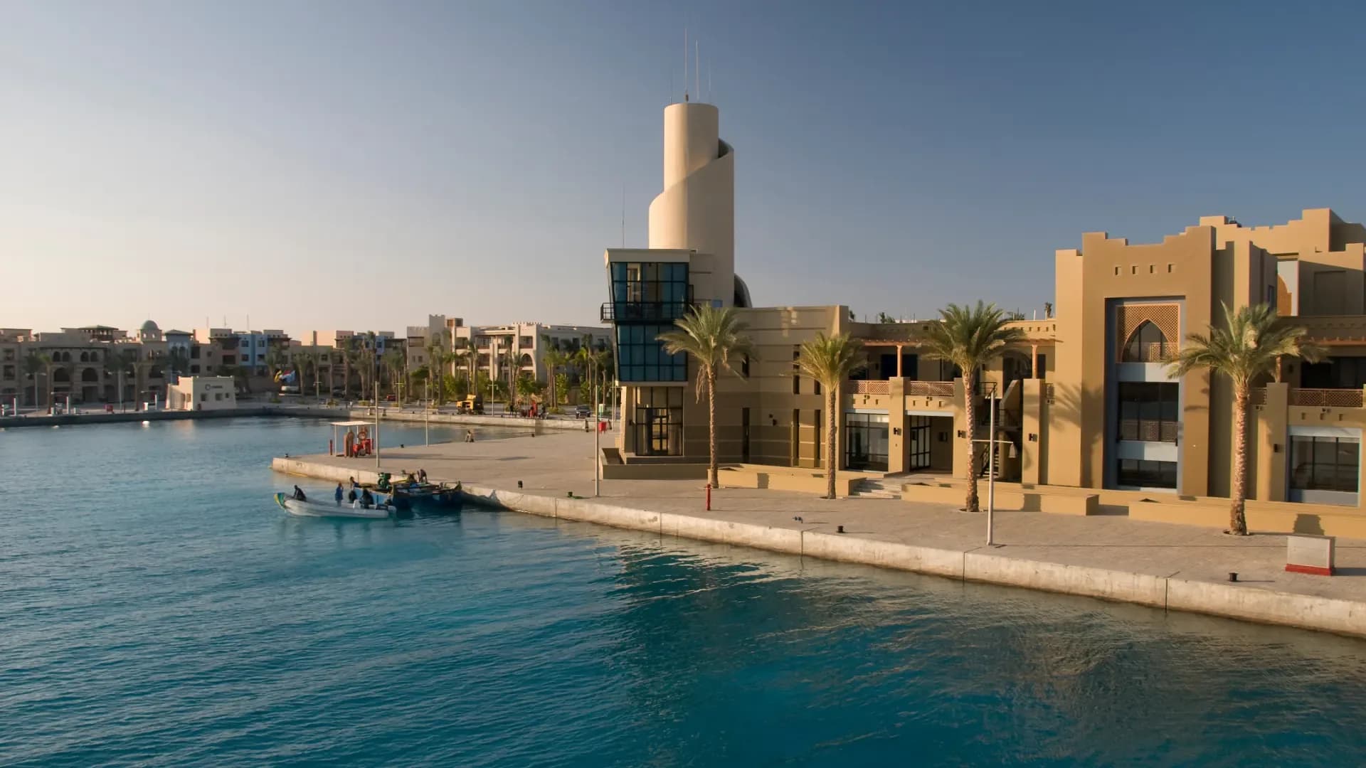 Port Ghalib marina on the Red Sea coast